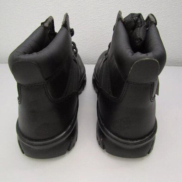 NEW RHINO 6" Tactical Safety Work Boots Black Leather Lace Slip Resist Size 10 - Picture 4 of 8